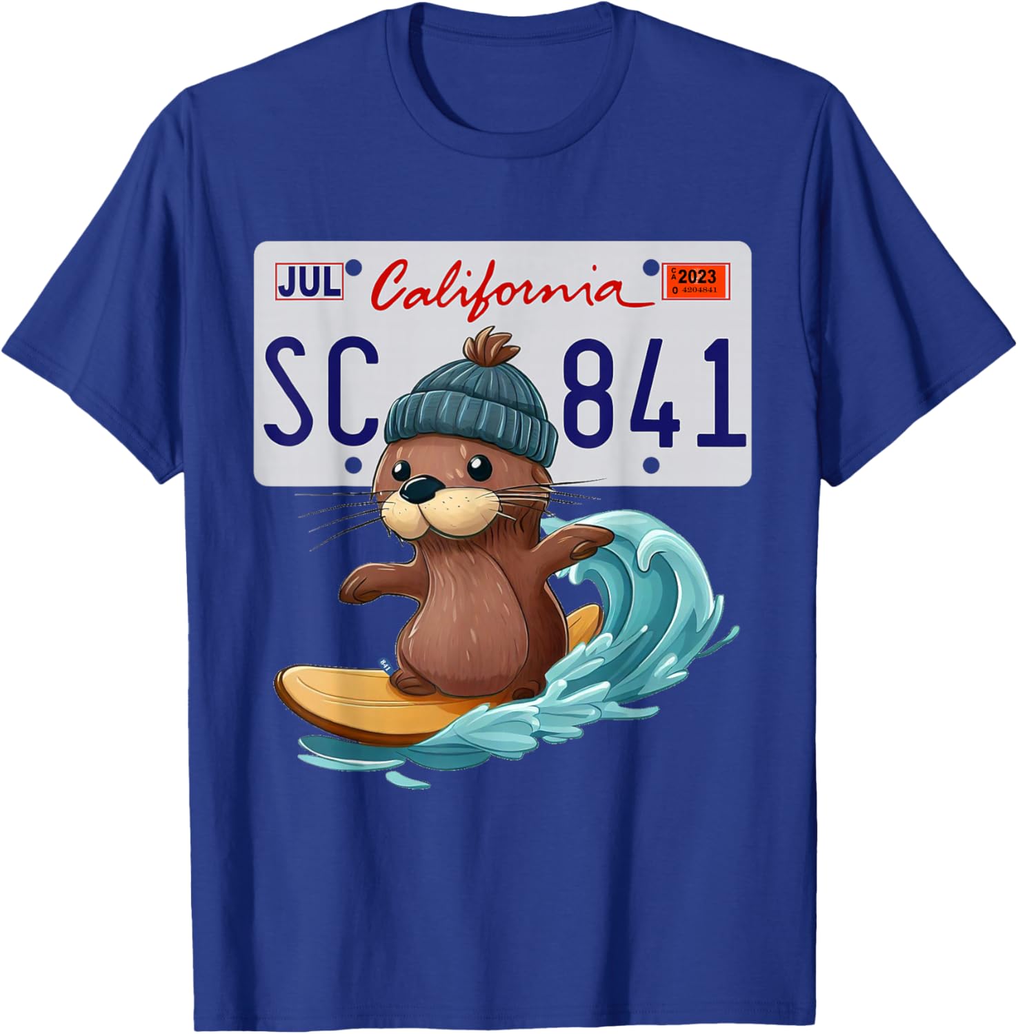 Santa Cruz Sea Otter "841" T-Shirt - T-Shirt | Royal