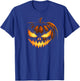 Scary Carved Pumpkin Face Jack O Lantern Halloween Costume T-Shirt - T-Shirt | Royal