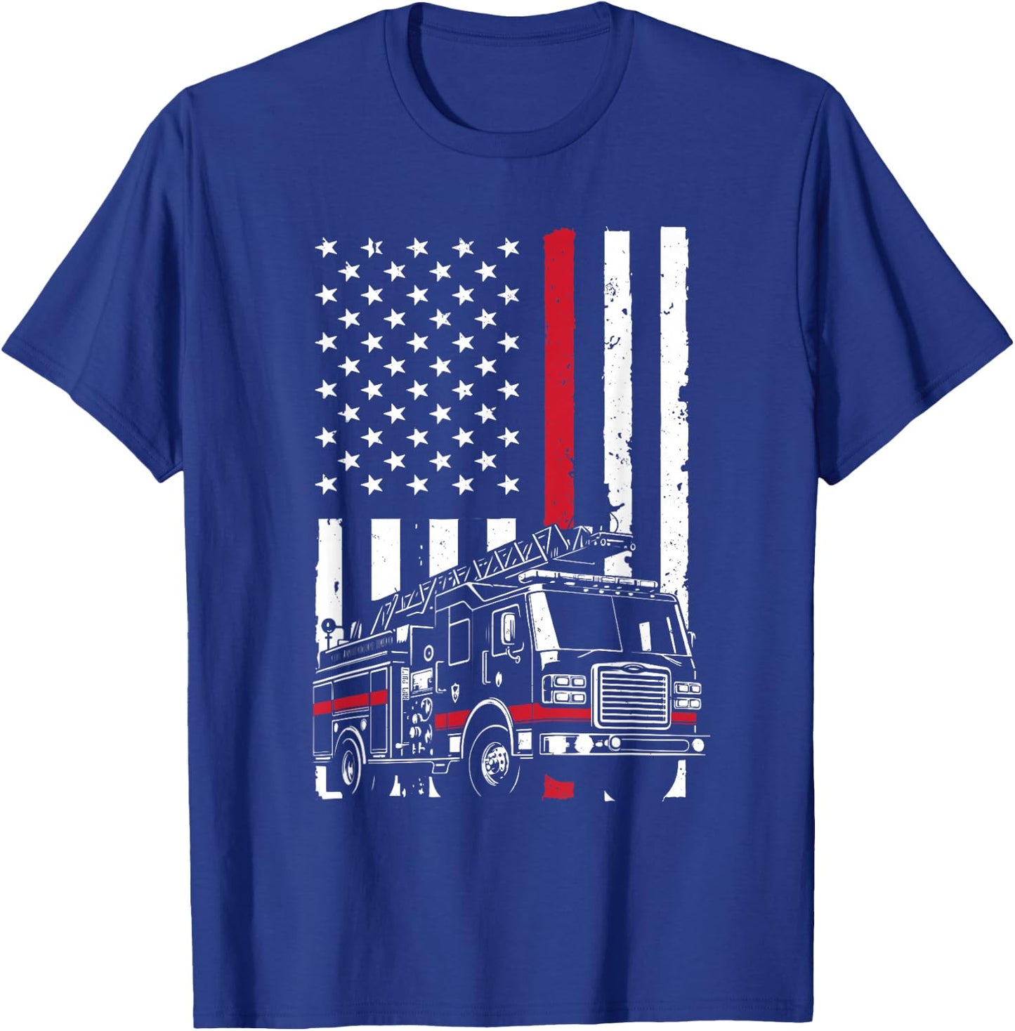 Funny Firefighter Design Women Fireman Firefighter T-Shirt - T-Shirt | Royal