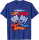 Need Four Speed Racing Car Flag 4th Birthday Pole Positions T-Shirt - T-Shirt | Royal