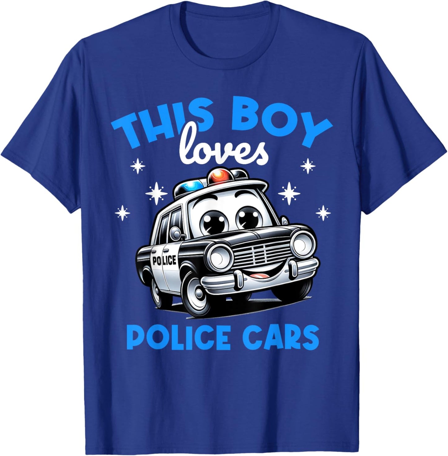 Kids Police Officer Product Costume For Boys And Girls T-Shirt - T-Shirt | Royal