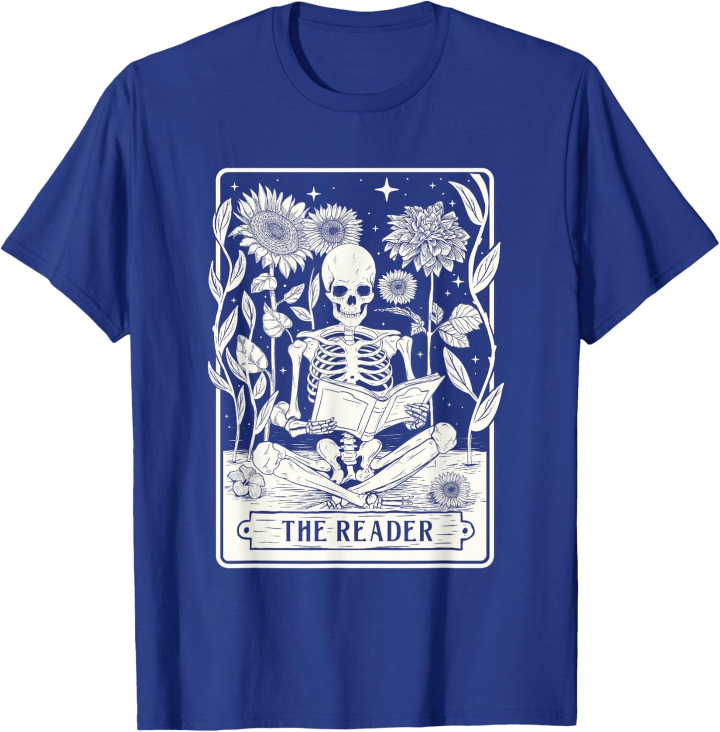 The Reader - Book Lover Reading Bookworm Reader T-Shirt - T-Shirt | Royal