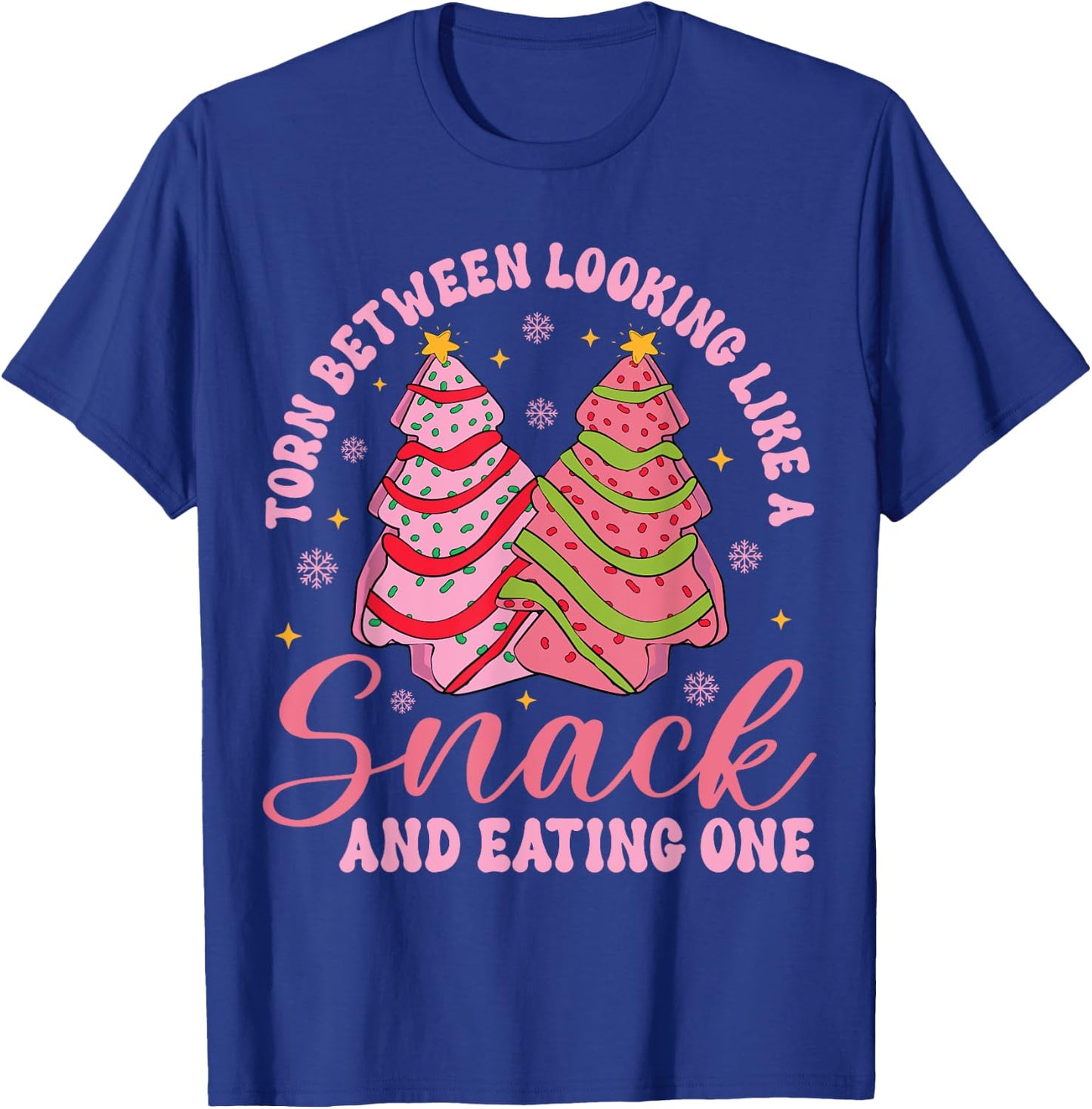 Torn Between Looking Like A Snack And Eating One Christmas T-Shirt - T-Shirt | Royal