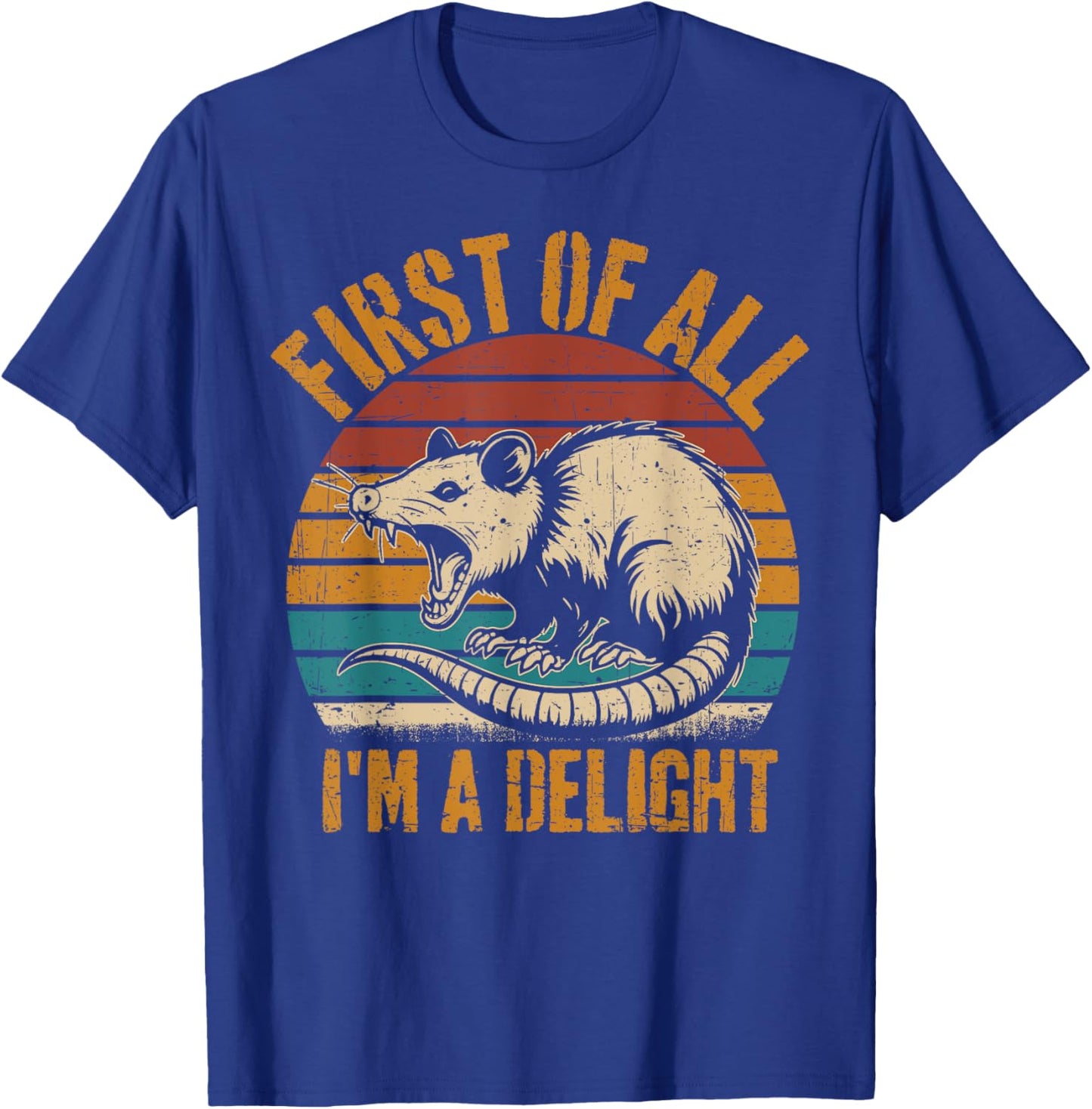 Opossum First Of All Im A Delight Possum Gifts Women T-Shirt - T-Shirt | Royal