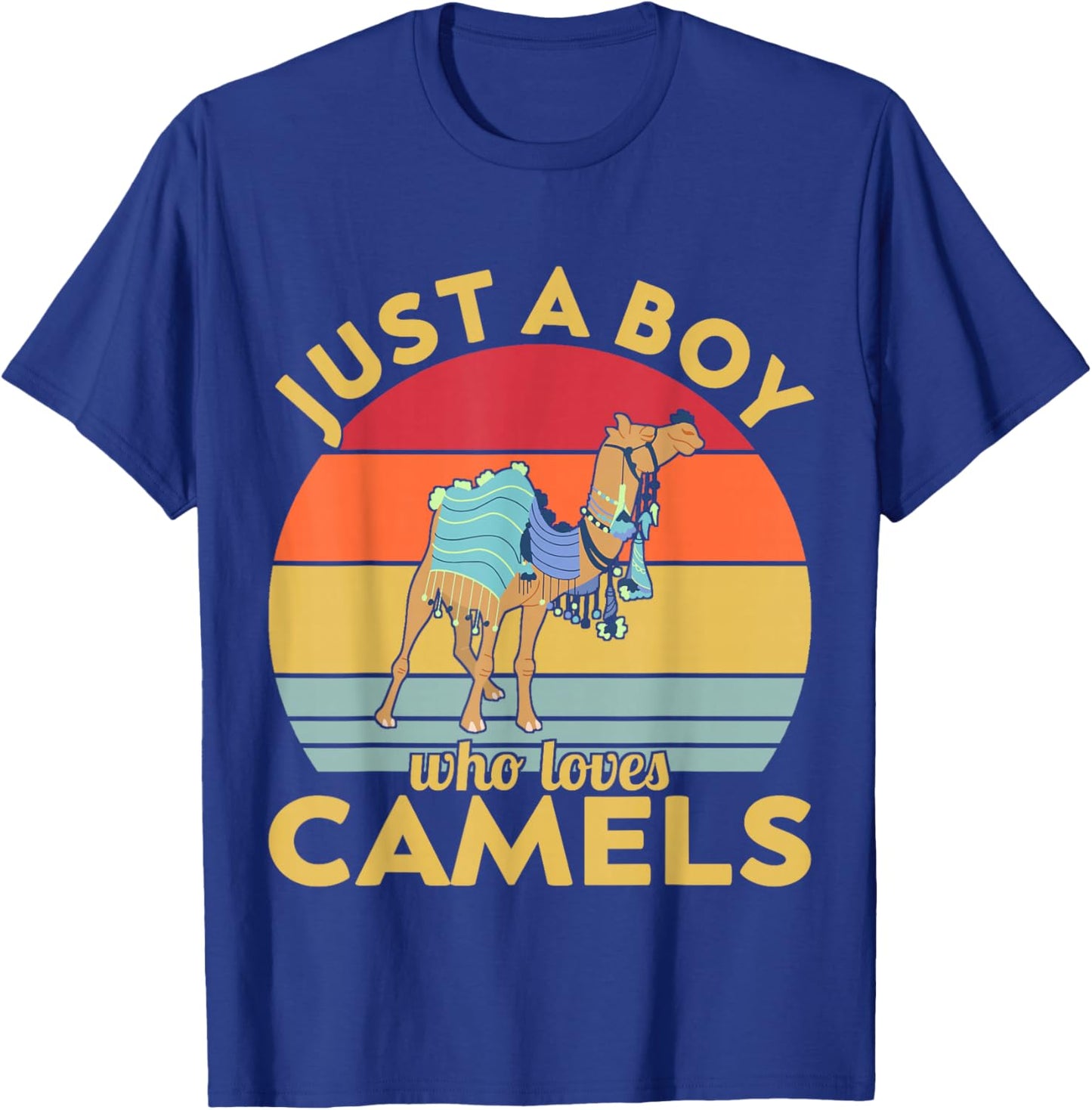 Just a Boy who loves Camels T-Shirt - T-Shirt | Royal
