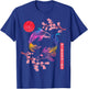 Koi Fish Carp Cherry Blossom Japanese Sun Rainbow Hiroshima T-Shirt - T-Shirt | Royal