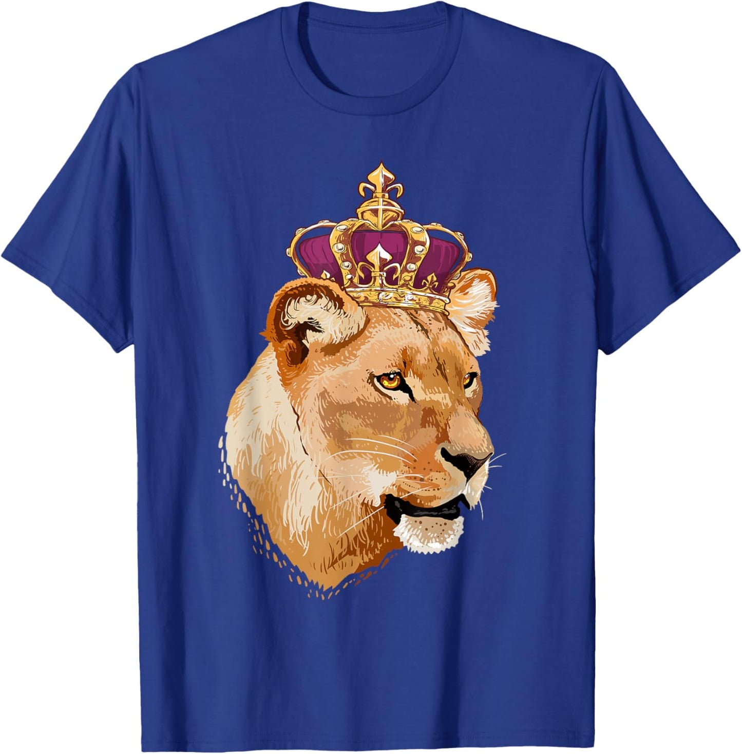Lion Queen Big Cat Crowned Lioness Family Women T-Shirt - T-Shirt | Royal