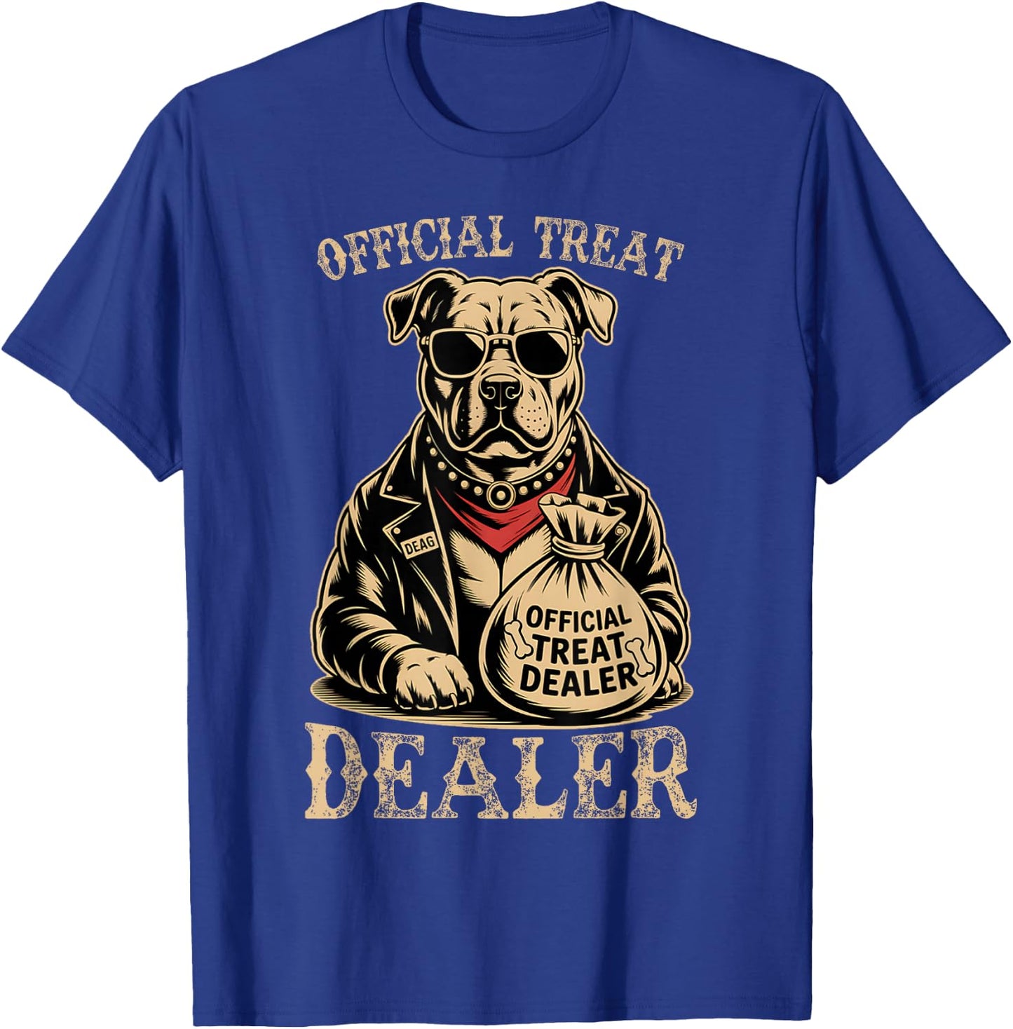 Dog Lover Official Treat Dealer Funny Pet Owner T-Shirt - T-Shirt | Royal