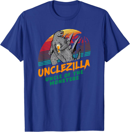 Unclezilla Monster Funny Uncle Gifts Cool Funny Uncle T-Shirt - T-Shirt | Royal