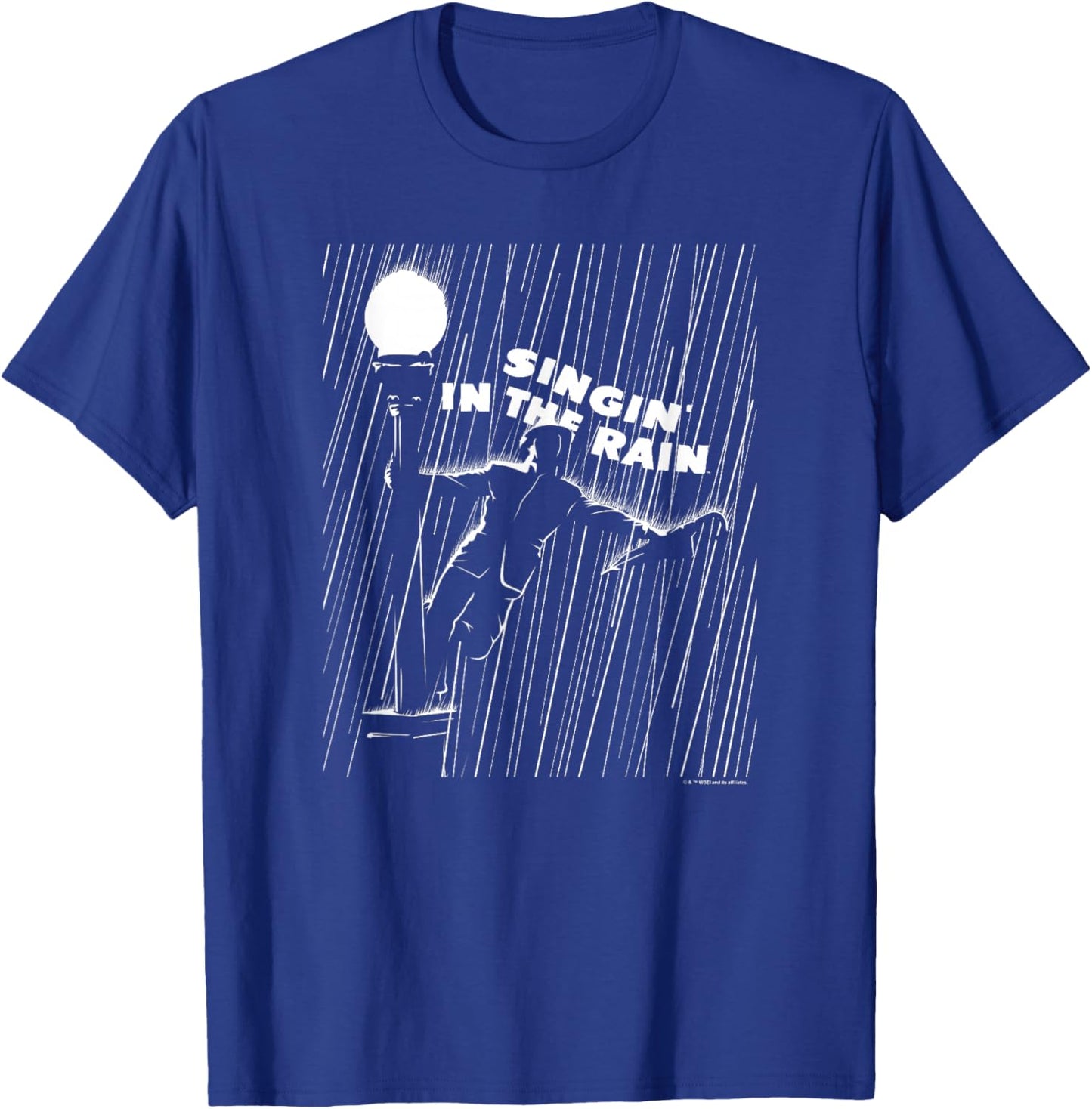 WB100 Singin' in The Rain Classic Movie Poster T-Shirt - T-Shirt | Royal