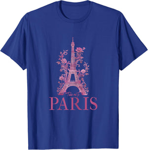 Paris Eiffel Tower Pink France Take Me To Paris Souvenirs T-Shirt - T-Shirt | Royal