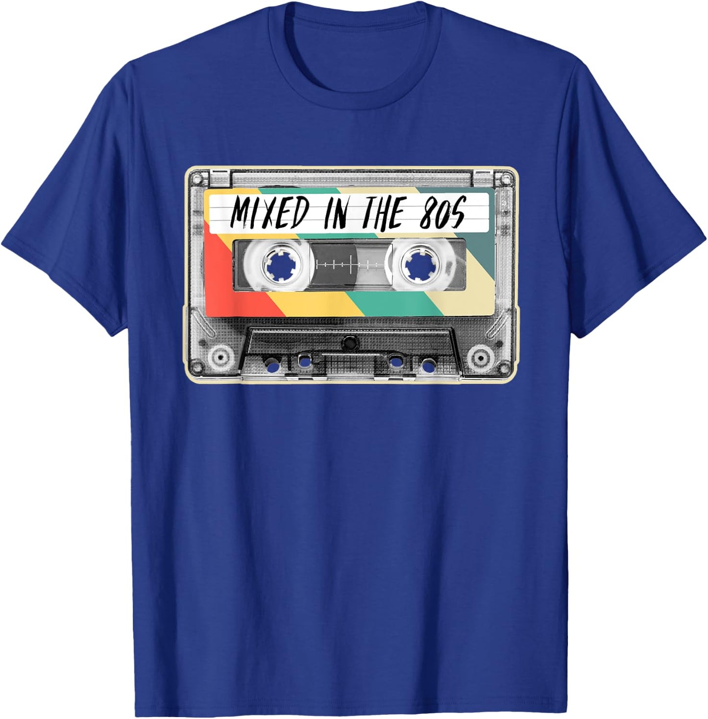 Cassette Tape Mixed in the 80s Fashion Retro 1980s Costume T-Shirt - T-Shirt | Royal