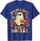 Groovy Spooktacular School Social Worker Halloween Ghost T-Shirt - T-Shirt | Royal