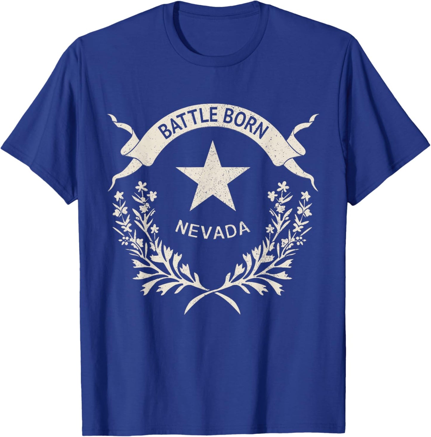 Nevada Day Vintage Pride Nevada Flag T-Shirt - T-Shirt | Royal