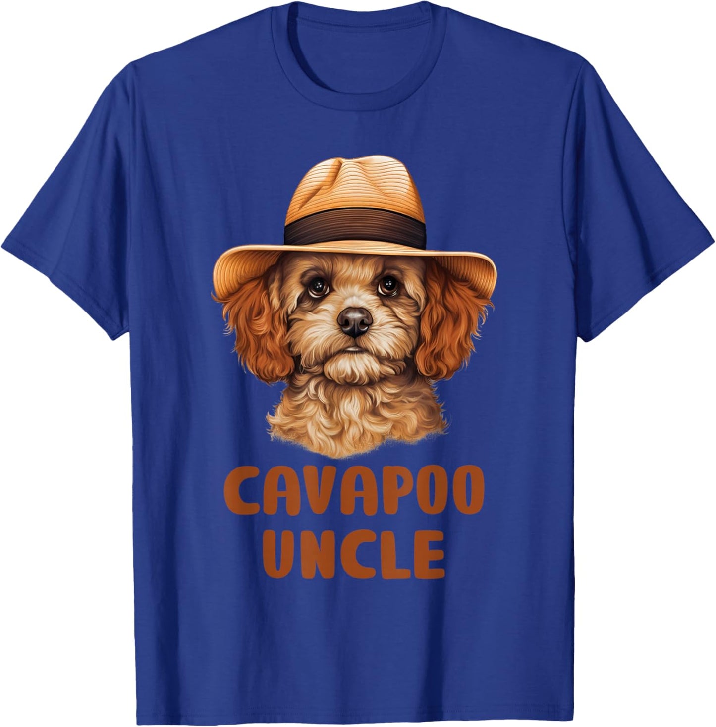 Cute Cavapoo Uncle Dog Lovers Gift Funny Puppy Cavapoo Owner T-Shirt - T-Shirt | Royal