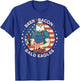 Funny Beer Bacon Bald Eagles Patriotic 4th of July T-Shirt - T-Shirt | Royal