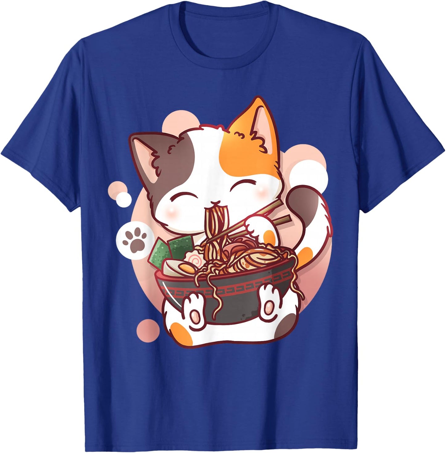 Ramen Cat Anime Kawaii Neko Japanese T-Shirt - T-Shirt | Royal