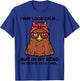 Chicken Looked Calm Pecked 3 Times Funny Mom Women Girls T-Shirt - T-Shirt | Royal