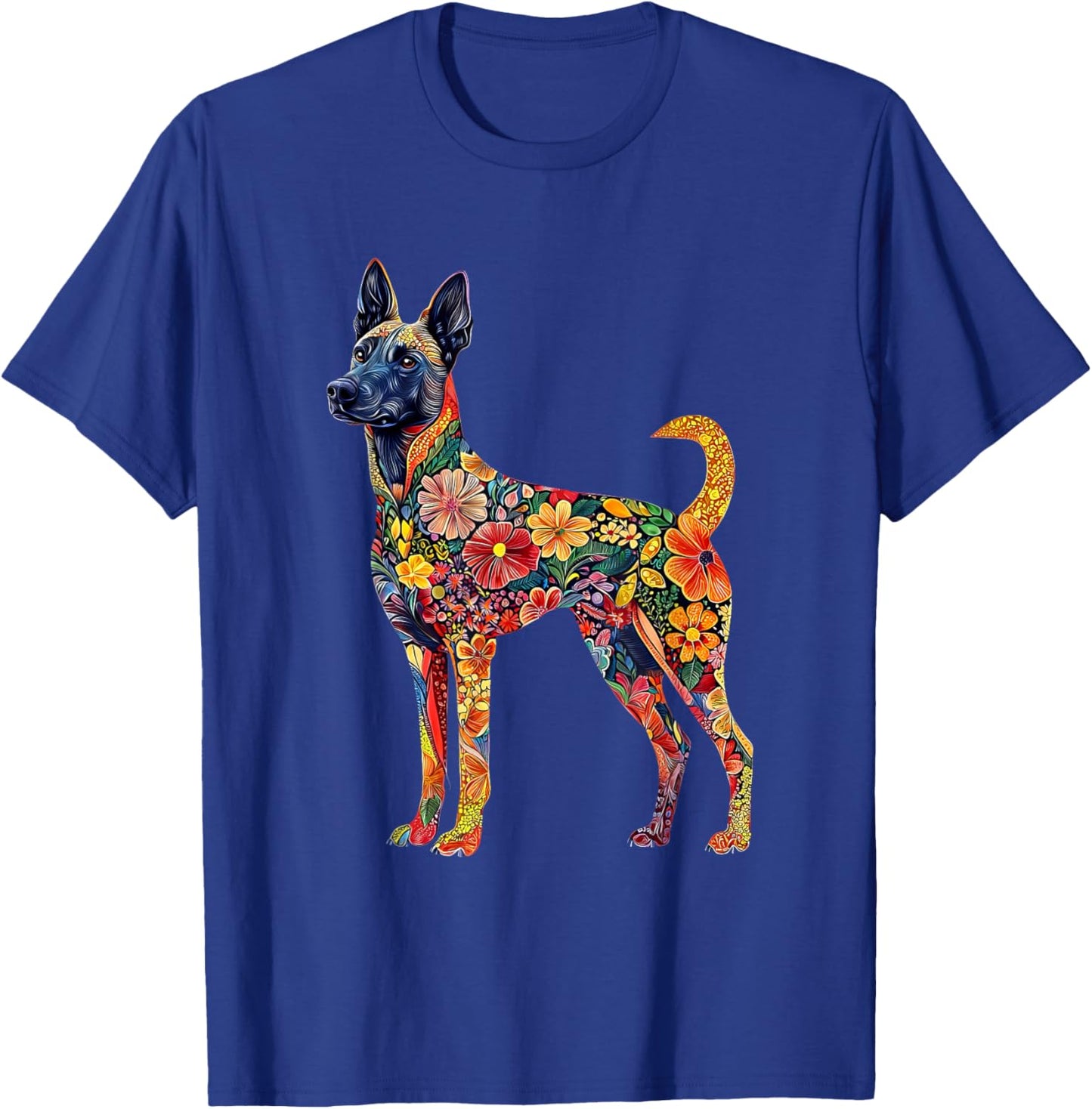 Belgian Malinois Flower T-Shirt - T-Shirt | Royal