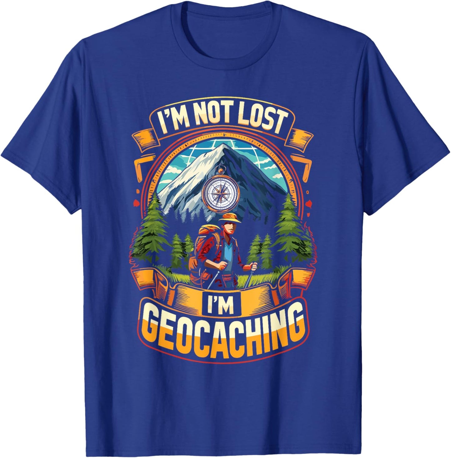 Geocache Enthusiasts I'm Geocaching T-Shirt - T-Shirt | Royal