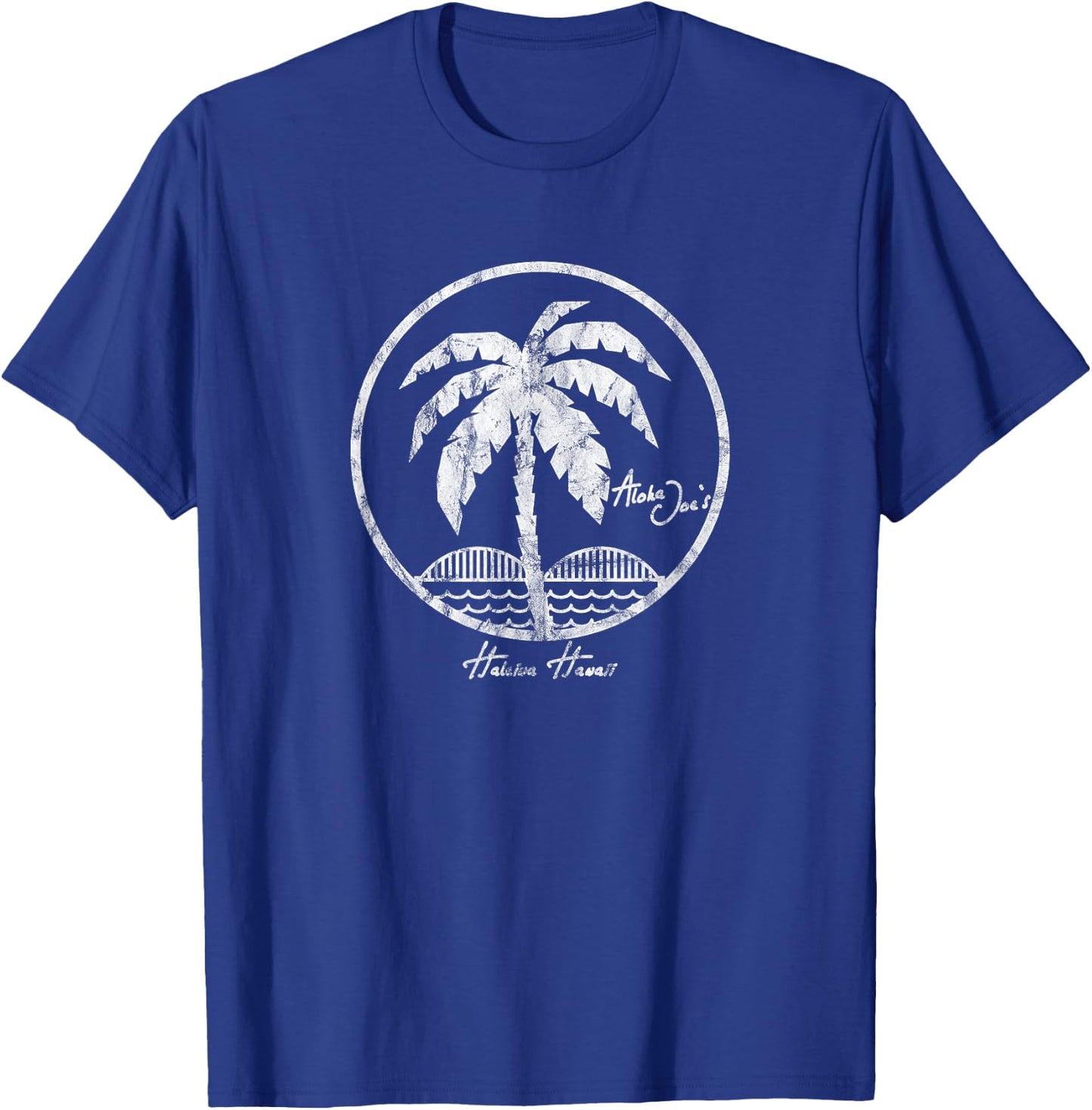 Hawaii North Shore Haleiwa Palm Tree T-Shirt - T-Shirt | Royal