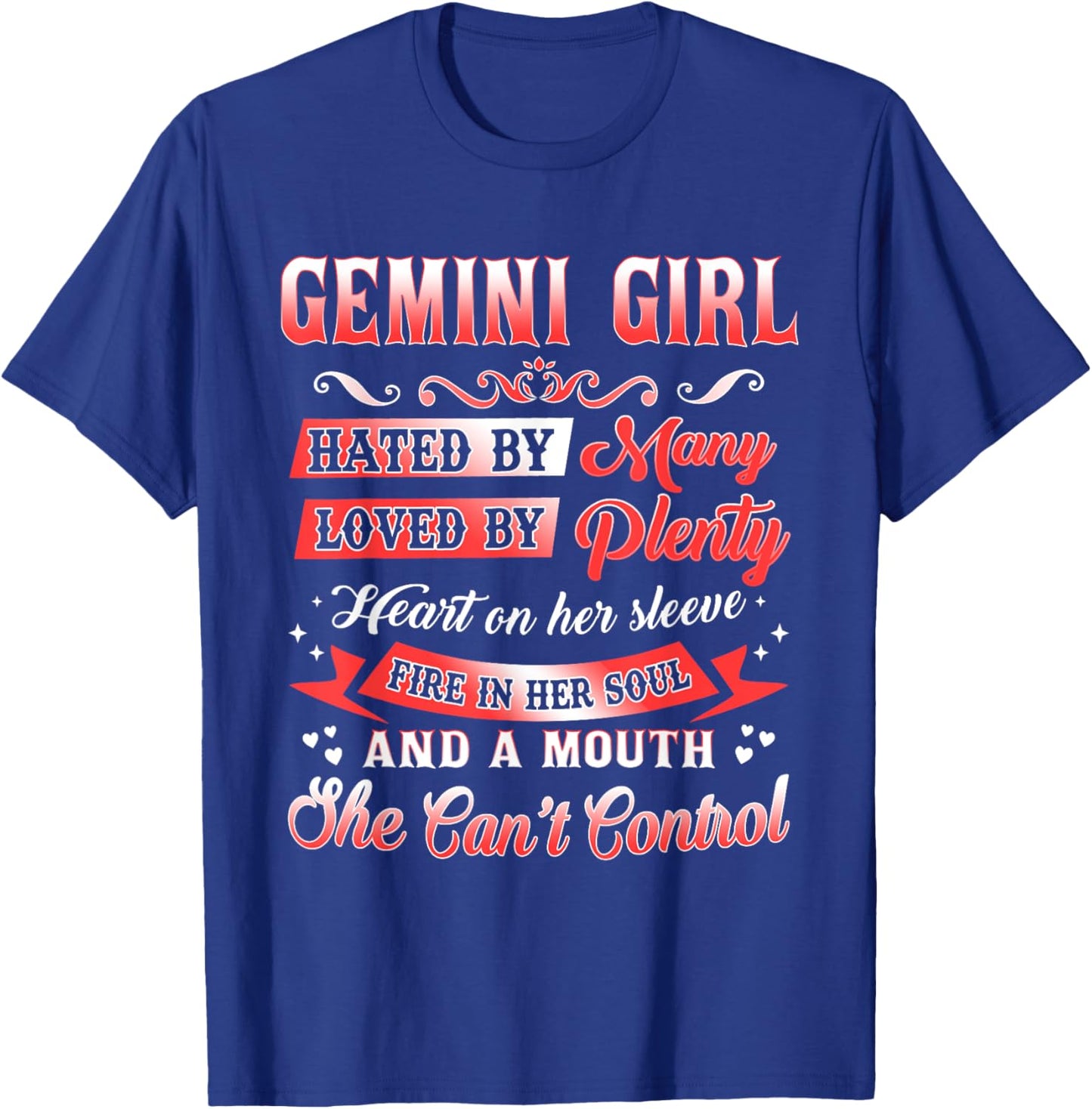Gemini Girl Shirt Gemini Girl Facts Birthday T-Shirt - T-Shirt | Royal