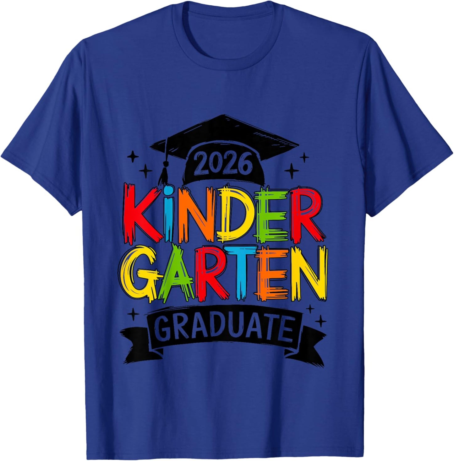 Kids Kindergarten Graduation 2026 Kinder Graduate Boys Girls Kids T-Shirt - T-Shirt | Royal