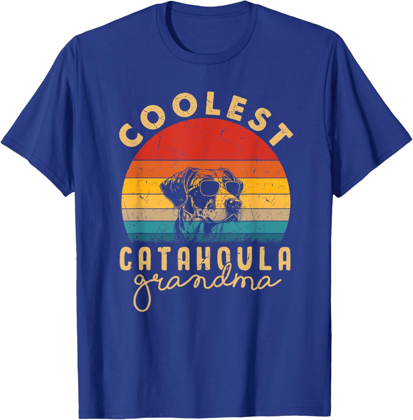 Catahoula Leopard Coolest Grandma Gifts Dog Mom T-Shirt - T-Shirt | Royal
