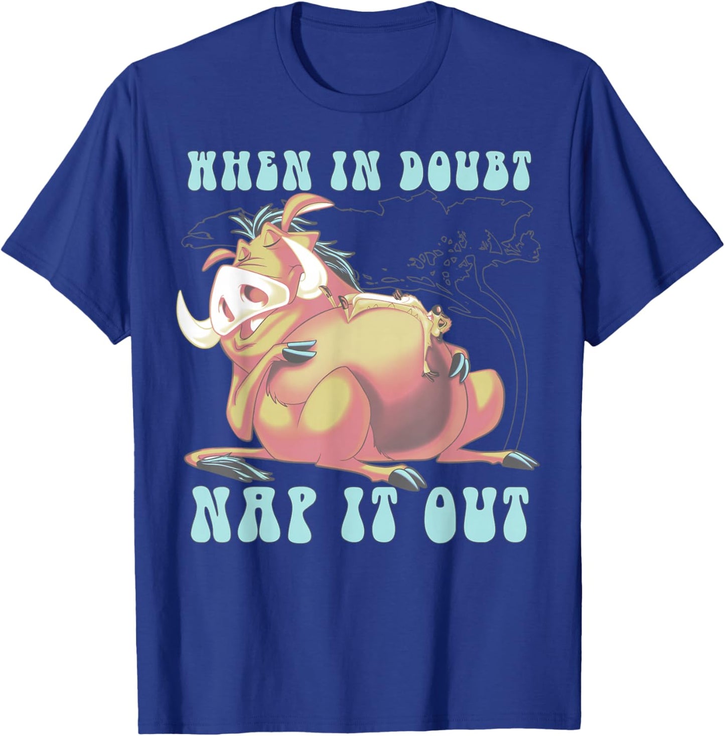 Disney The Lion King Pumbaa When In Doubt Nap It Out T-Shirt - T-Shirt | Royal