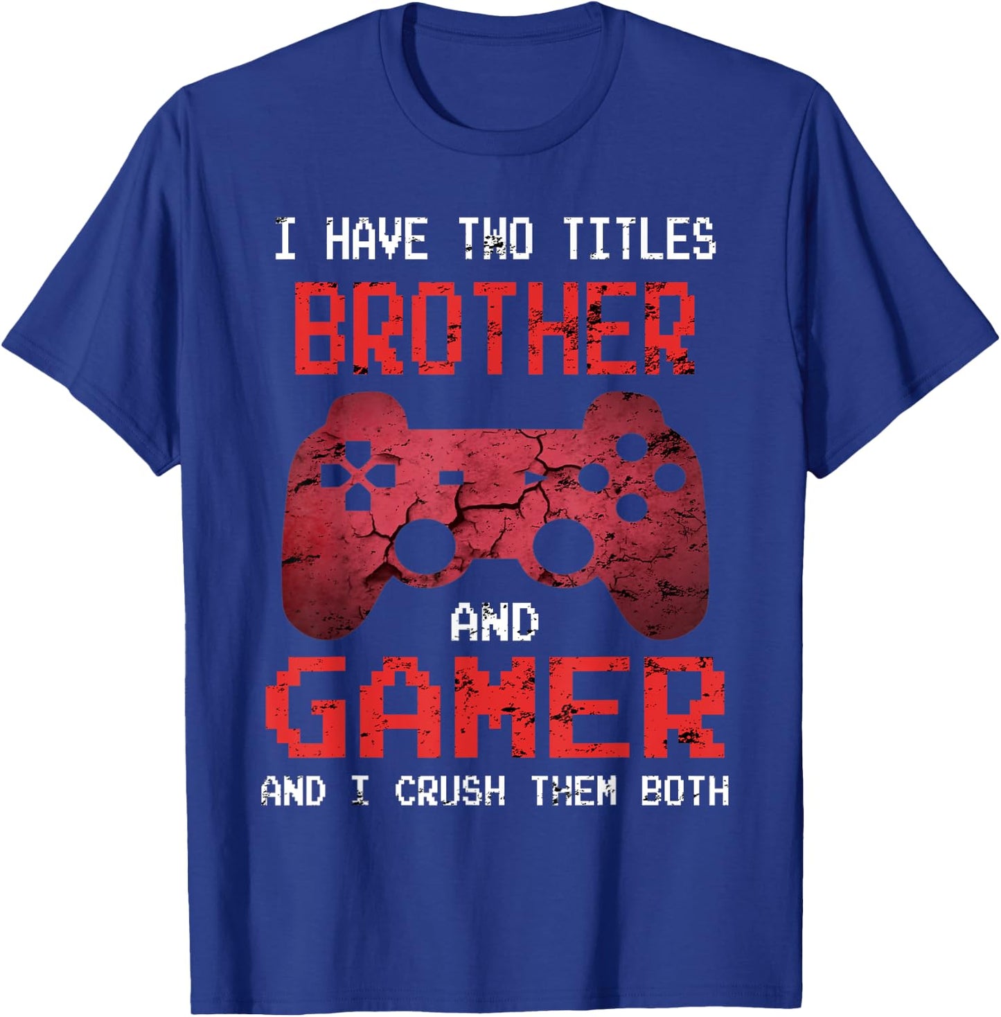 Funny Gamer Vintage Video Games For Boys Brother Son T-Shirt - T-Shirt | Royal