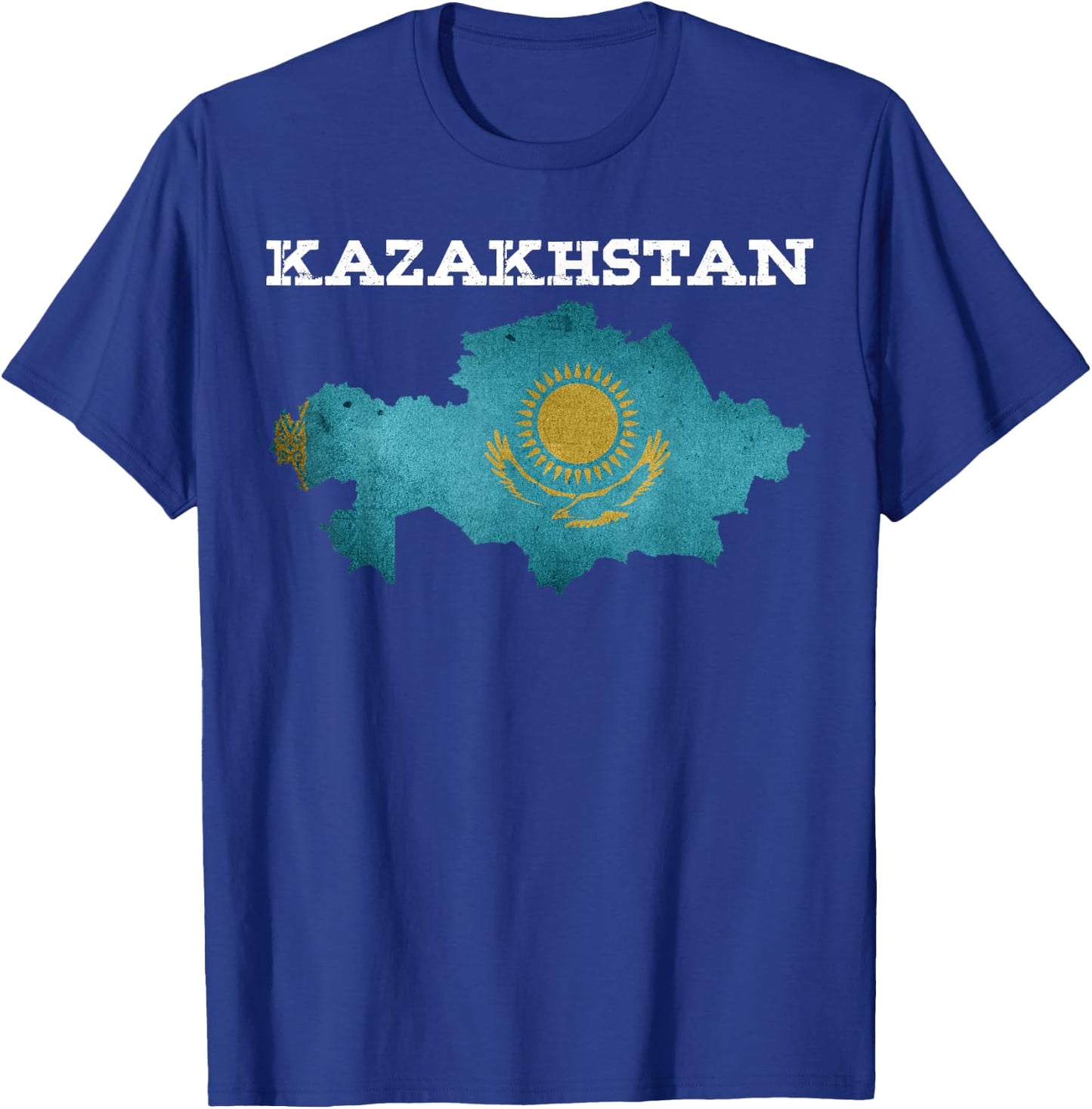 Kazakhstan Patriotic Heritage Eagle Kazakh Flag Gift Women Kids Men T-Shirt - T-Shirt | Royal