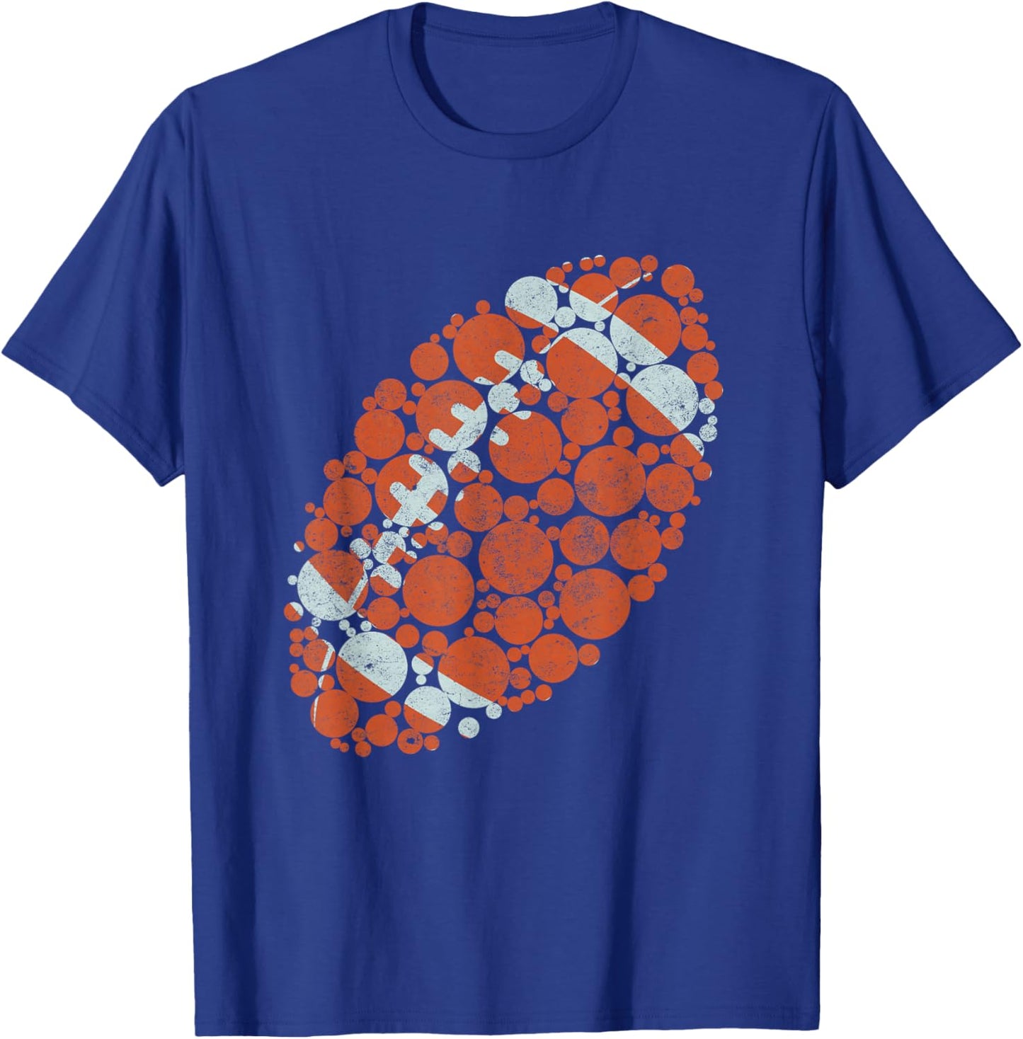 Retro American Football International Dot Day Design cute T-Shirt - T-Shirt | Royal