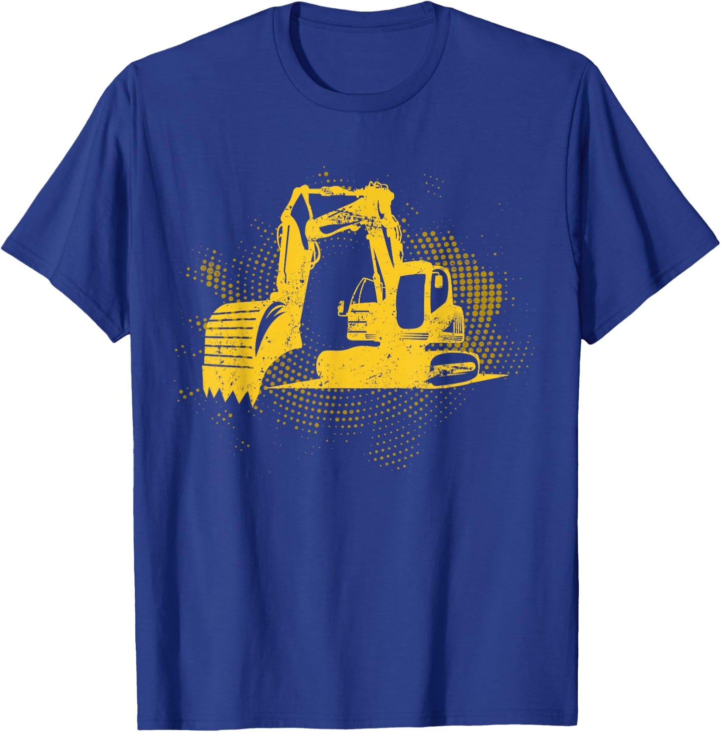 Construction Site Truck Driving Men Boys Gift Excavator T-Shirt - T-Shirt | Royal