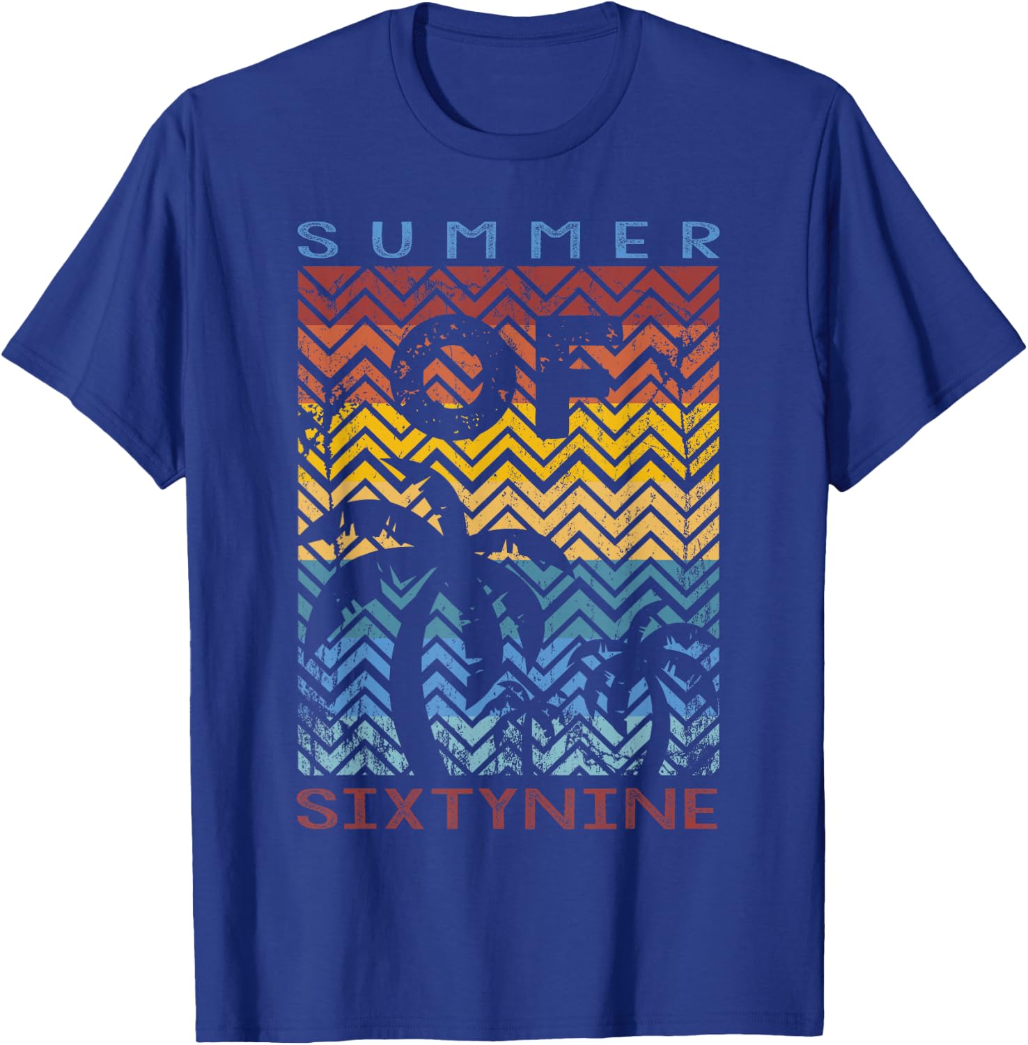 50th Birthday T Shirt Summer of 69 Gift Mom Daddy T-Shirt - T-Shirt | Royal