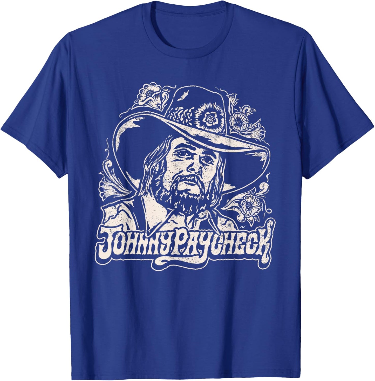 Johnny Paycheck - Portrait - Official Merchandise T-Shirt - T-Shirt | Royal