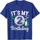 Kids It's My 2nd Birthday Golf 2 Year Old Golf Player Birthday T-Shirt - T-Shirt | Royal