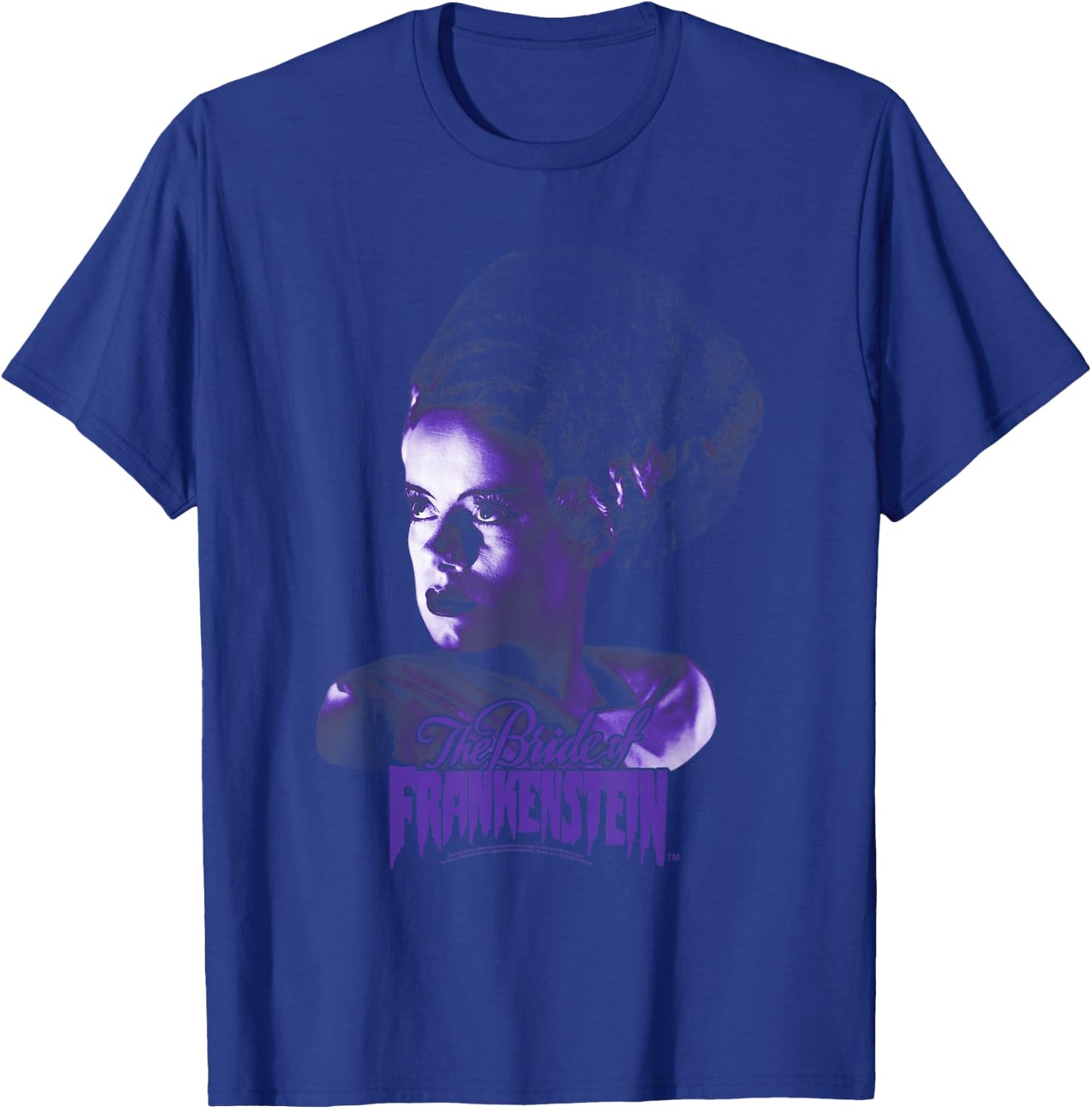 Universal Monsters Bride Of Frankenstein Dark Portrait T-Shirt - T-Shirt | Royal