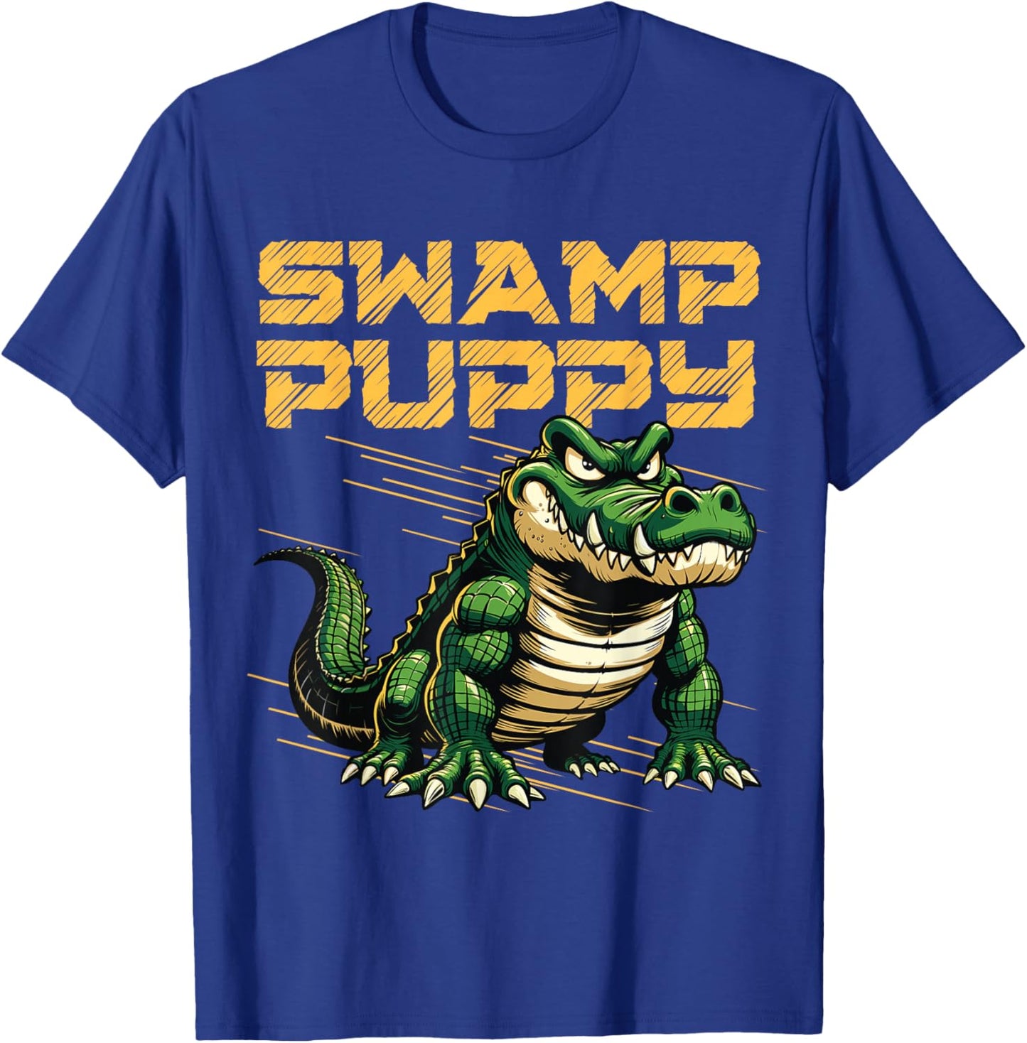 Swamp Puppy, Angry Alligator, Swamp Puppy T-Shirt - T-Shirt | Royal