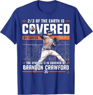 Brandon Crawford Covered By - Apparel T-Shirt - T-Shirt | Royal