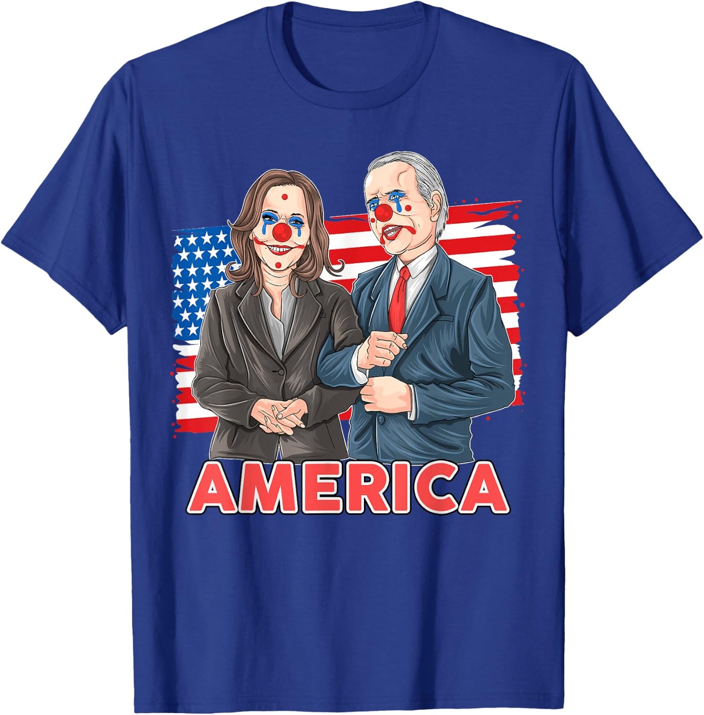 Funny Joe Biden Is A Democratic Clown T-Shirt - T-Shirt | Royal