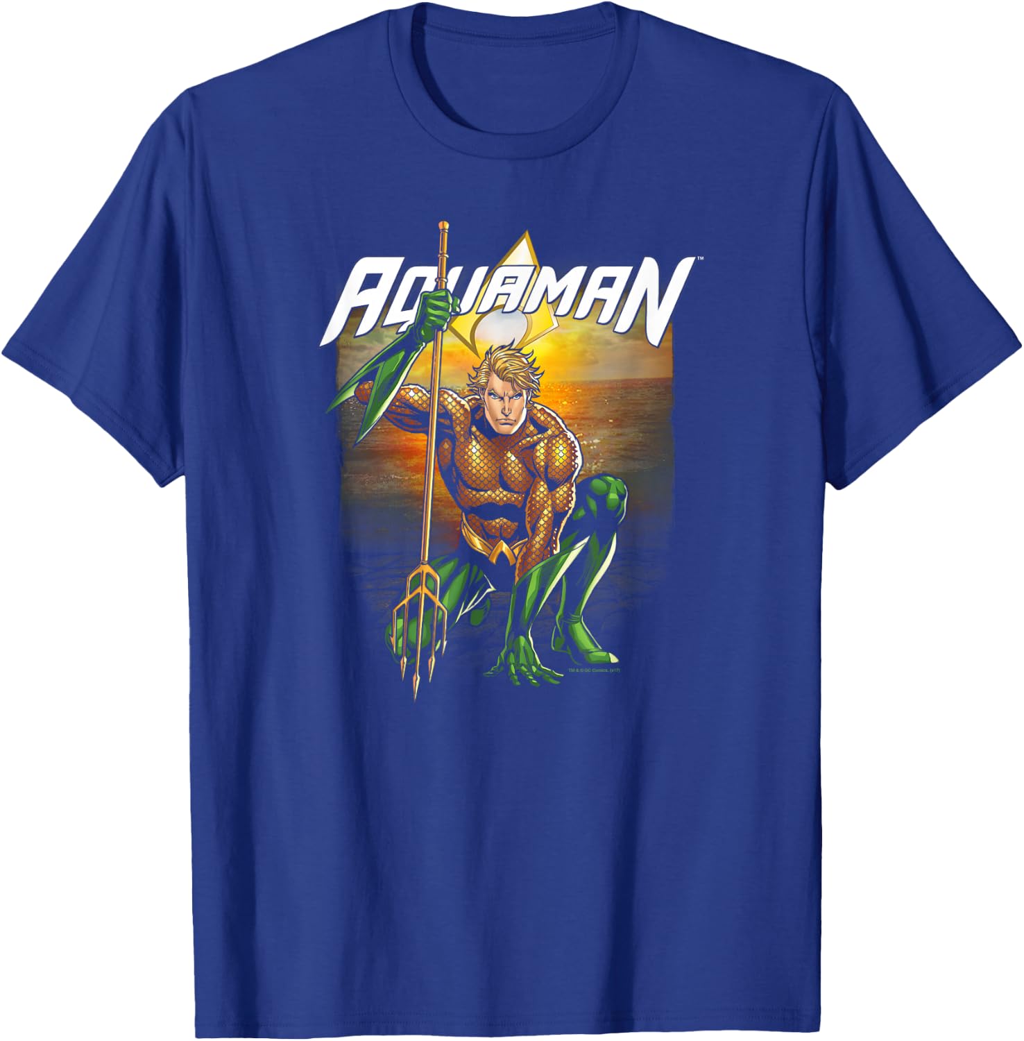 Aquaman Beach Sunset T-Shirt - T-Shirt | Royal