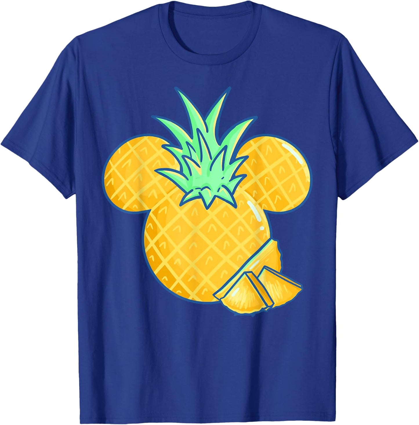 Disney Mickey & Friends Mickey Pineapple Logo Small T-Shirt - T-Shirt | Royal