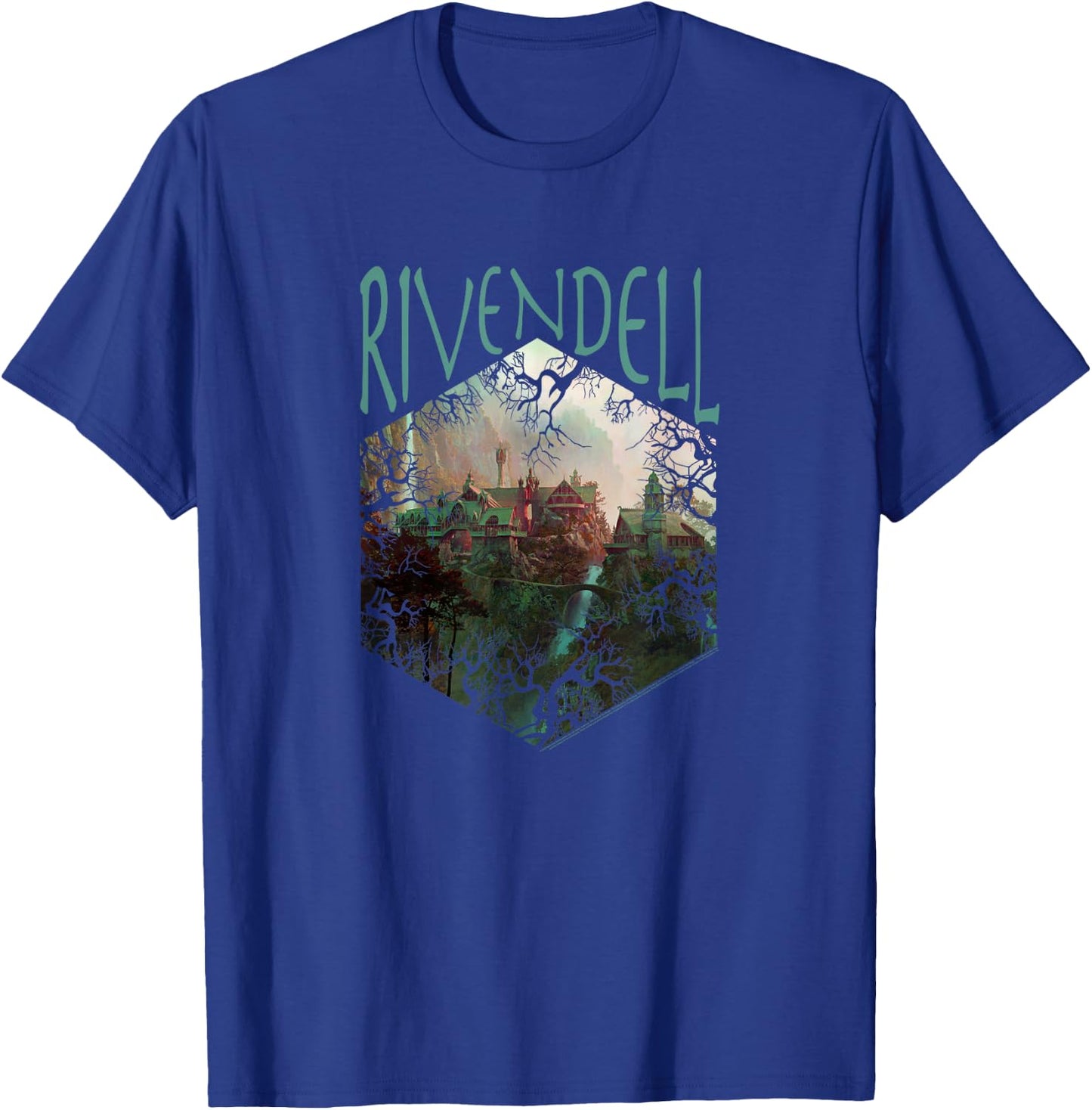 Lord of The Rings Rivendell Picture Hexagon T-Shirt - T-Shirt | Royal