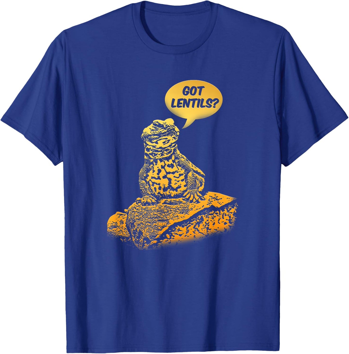 Thorn Tailed Reptile & Uromastyx Lizard Gift Got Lentils Funny Uromastyx Dabb Lizard Cute Agama -Adults Black Small T-Shirt - T-Shirt | Royal