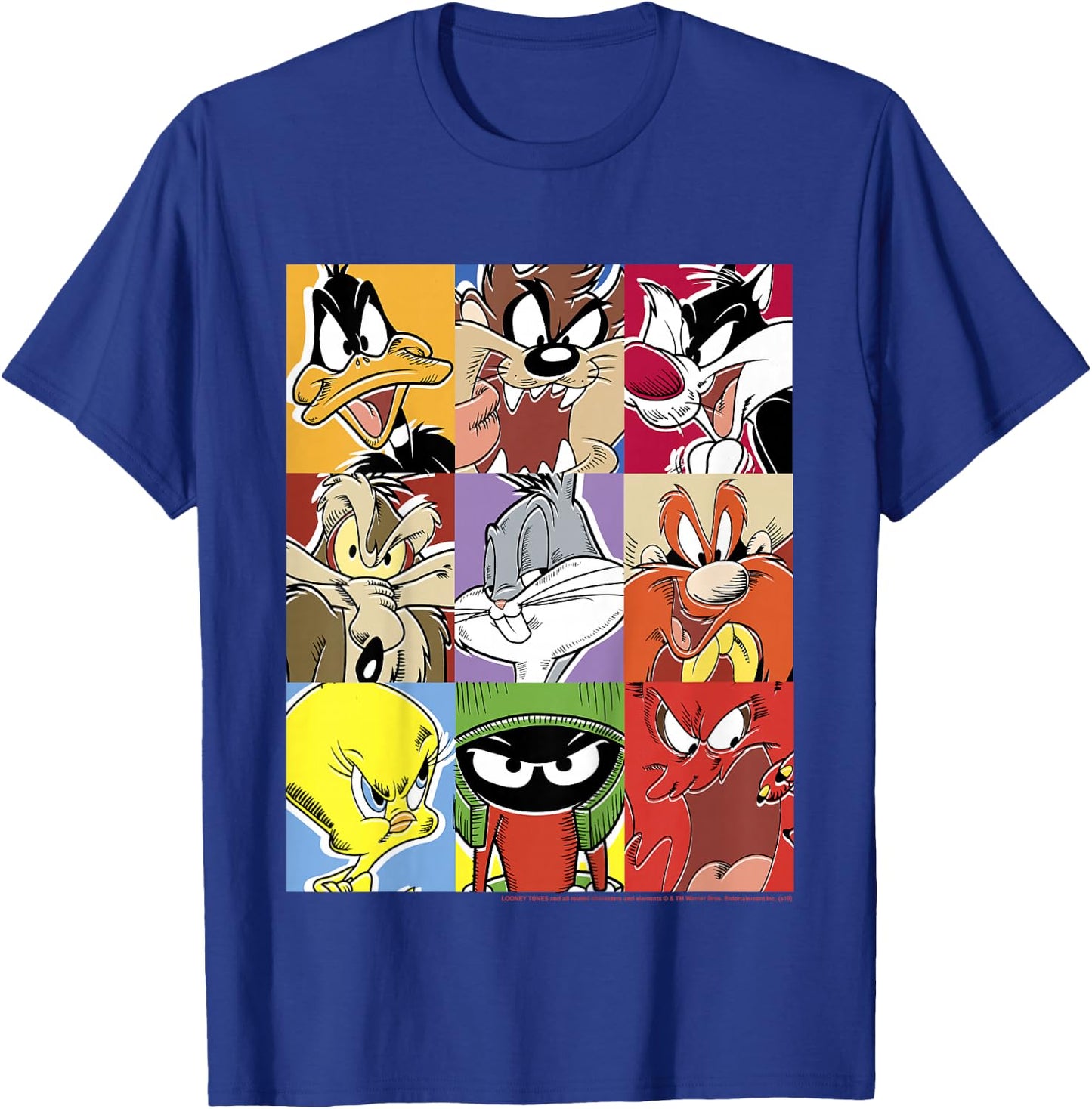 Kids Looney Tunes Group Shot Comic Box Up T-Shirt - T-Shirt | Royal
