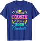 Proud Cousin Of A Class Of 2026 Graduate Senior 26 Tie Dye T-Shirt - T-Shirt | Royal