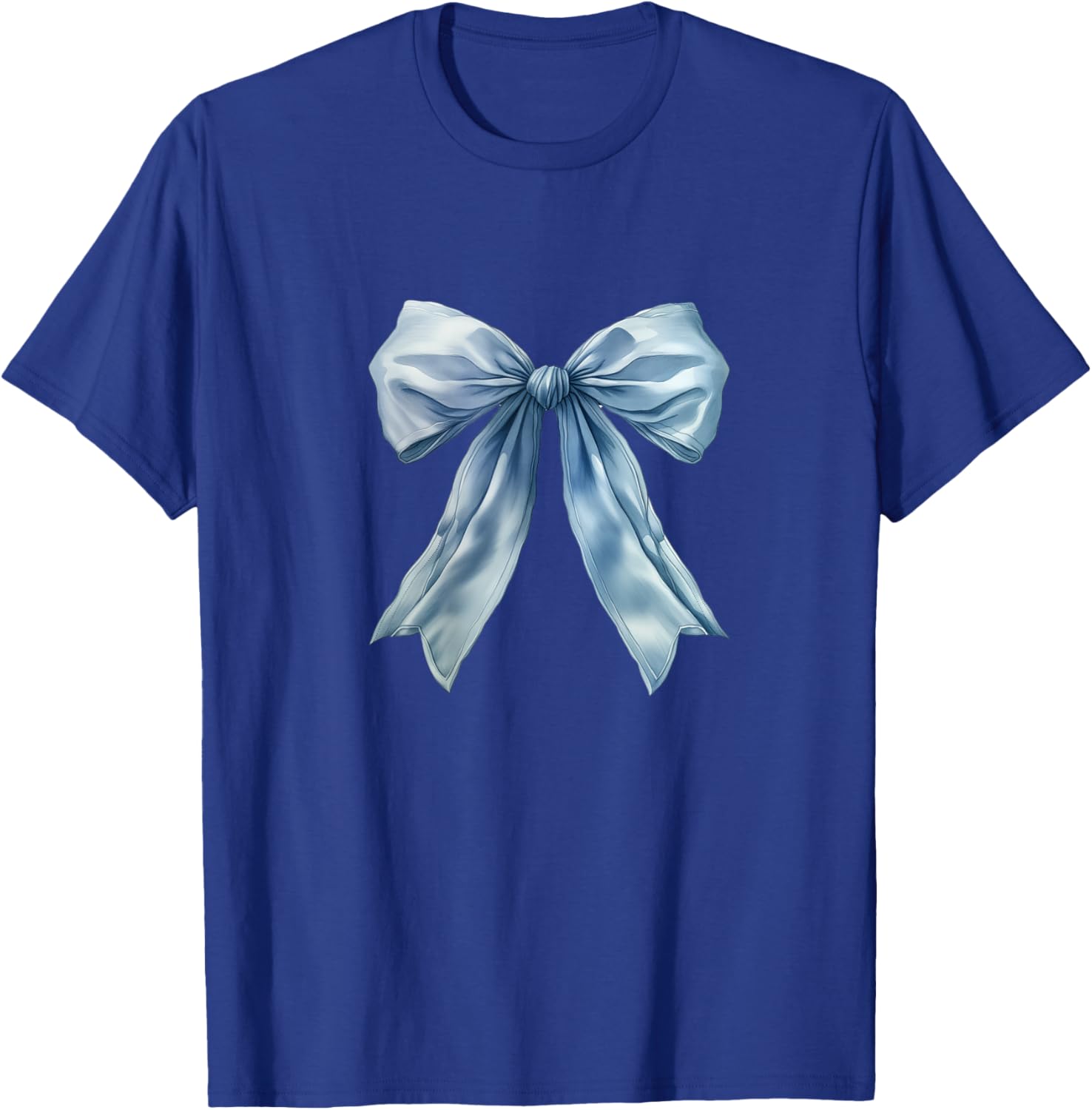 Baby Blue Bow Cute Coquette y2k Clean Girl Aesthetic Women T-Shirt - T-Shirt | Royal