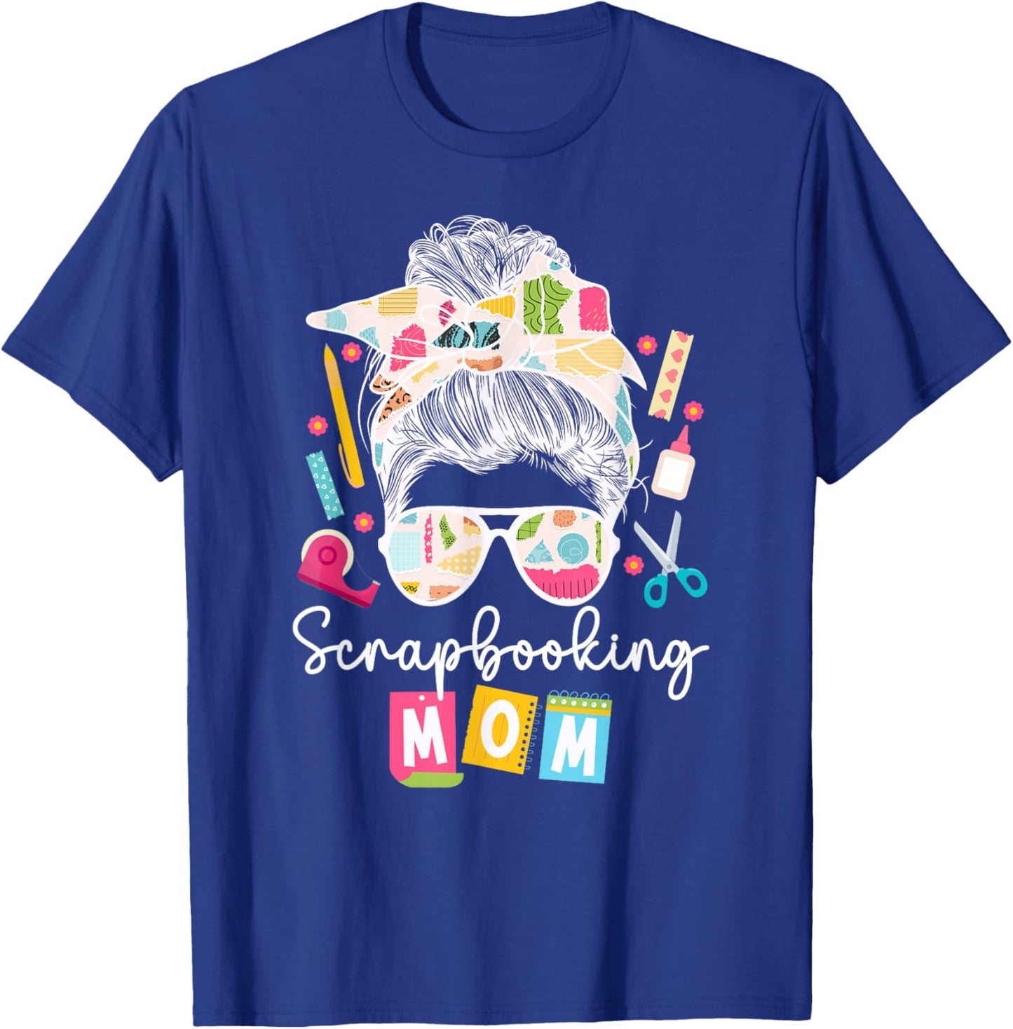 Crafting Lover Women Scrapbooking Gift Supplies Scrapbooking Mom Scrapbooking T-Shirt - T-Shirt | Royal