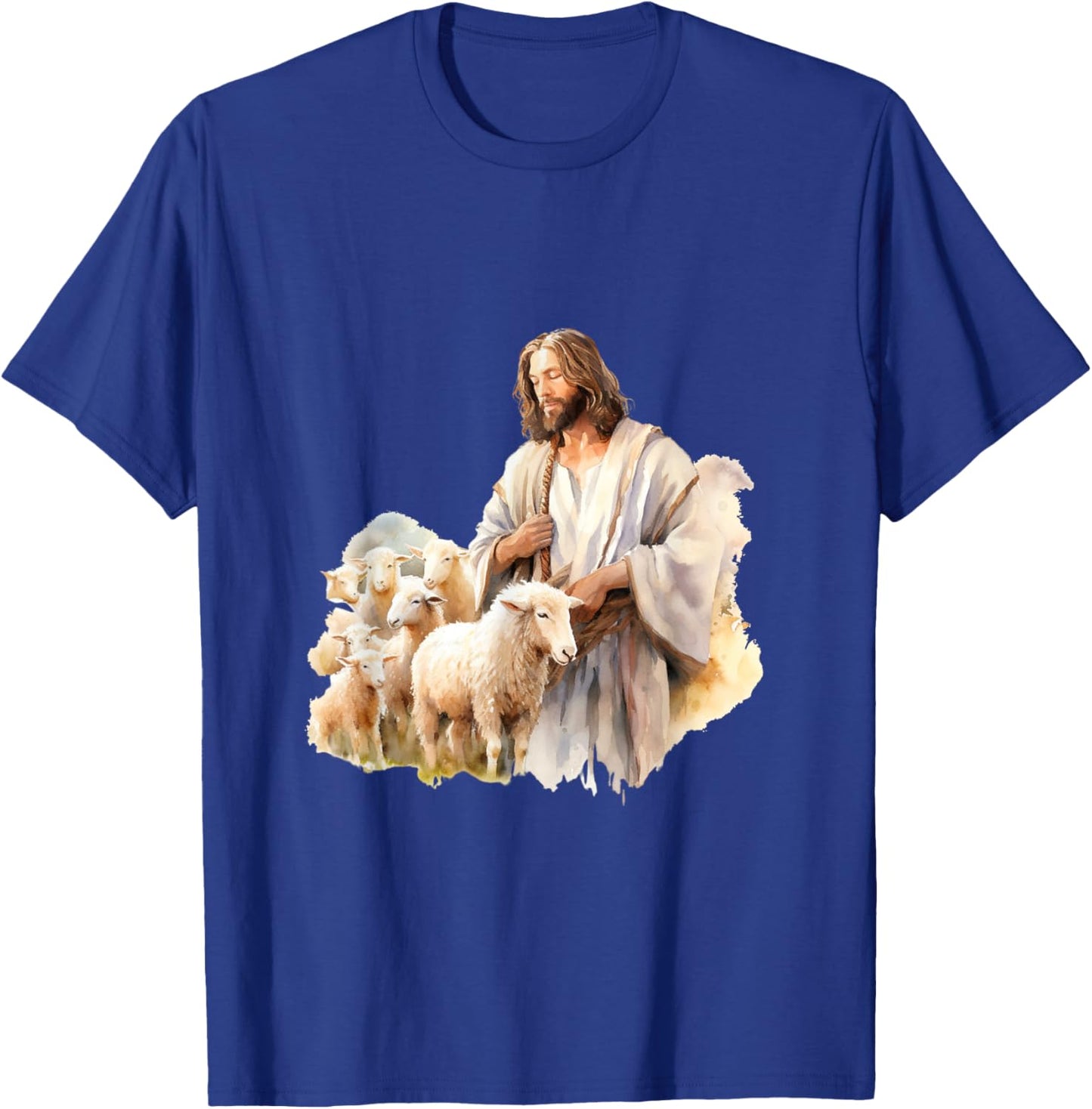 Lord Jesus Son of God Hope Lamb Church Sheep Peace T-Shirt - T-Shirt | Royal