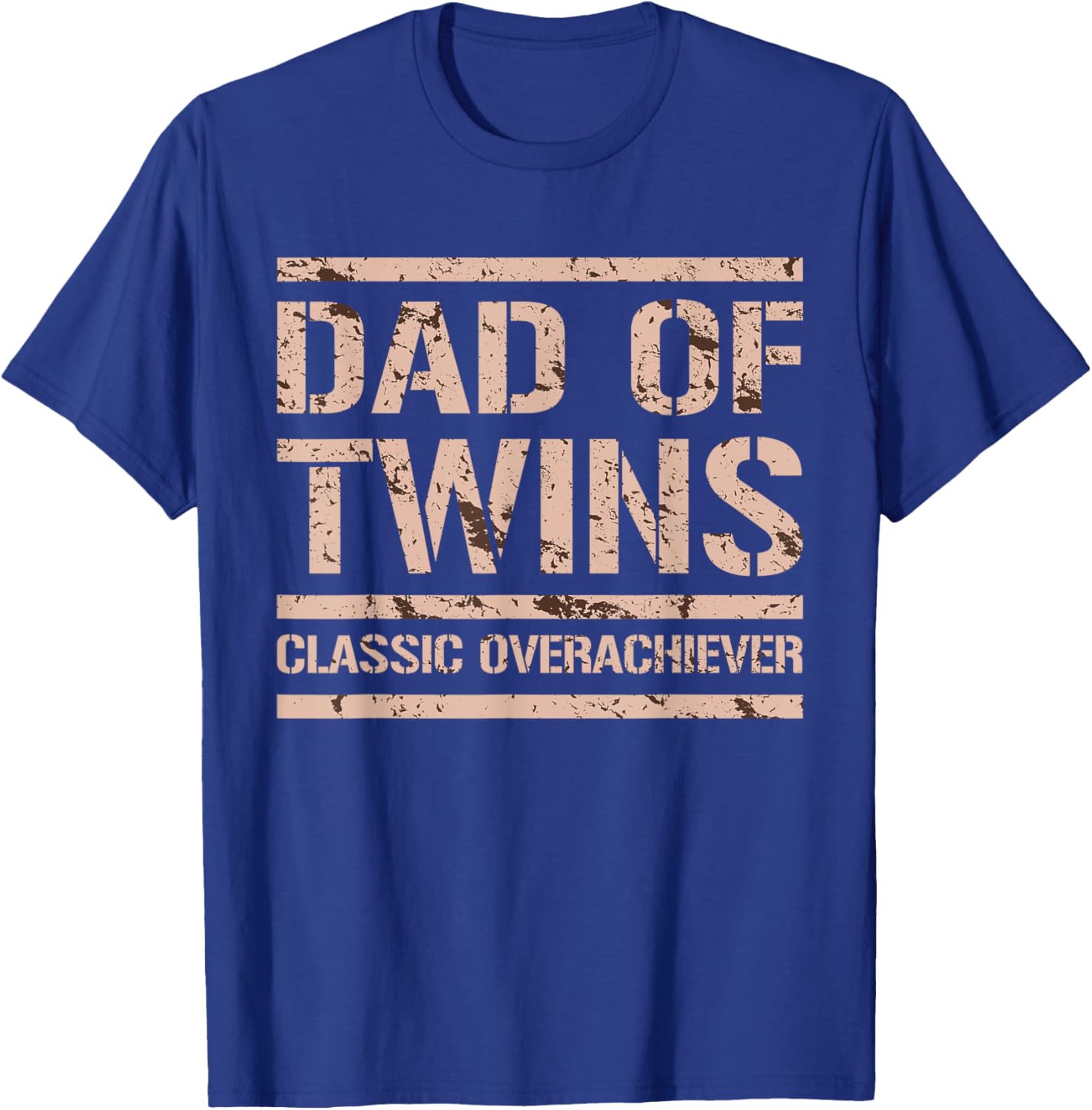 Dad of Twins Father's Day Funny Father of Twins T-Shirt - T-Shirt | Royal